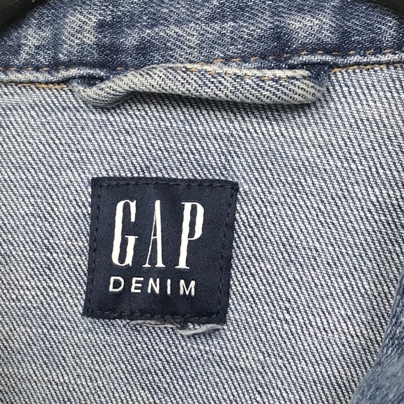Gap Blue Denim Icon Jean Jacket Approx Large - Picture 8 of 9